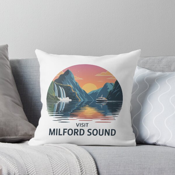 Item preview, Vintage Milford Sound New Zealand Fjord designed and sold by Blok45.