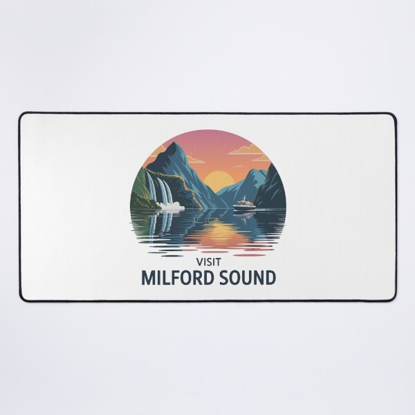 Item preview, Vintage Milford Sound New Zealand Fjord designed and sold by Blok45.