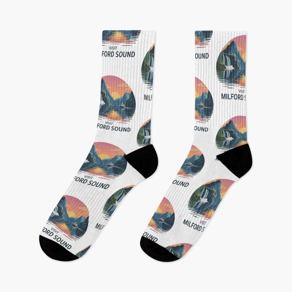 Item preview, Vintage Milford Sound New Zealand Fjord designed and sold by Blok45.