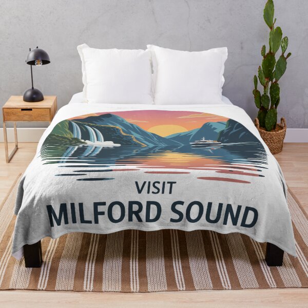 Item preview, Vintage Milford Sound New Zealand Fjord designed and sold by Blok45.