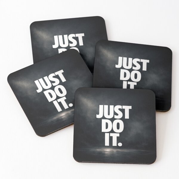 Item preview, Bold Motivational “JUST DO IT” Poster with Cinematic Lighting designed and sold by rajasekhark.