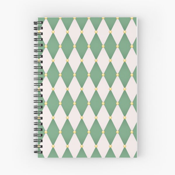 Item preview, Green and Gray Rhombus with Golden Balls Geometric Seamless Pattern designed and sold by AbundanceGuy.