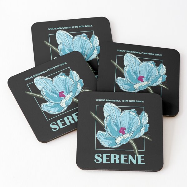 Item preview, SERENE Blue Crocus - Peaceful New Beginnings Art. designed and sold by SKETCHYANDGRAPHIC.