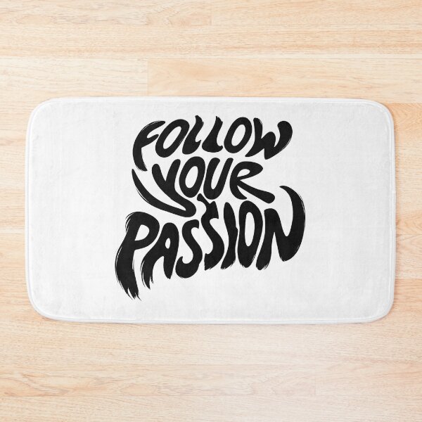Item preview, Follow Your Passion – Dark Motivational Typography designed and sold by artcultreone.