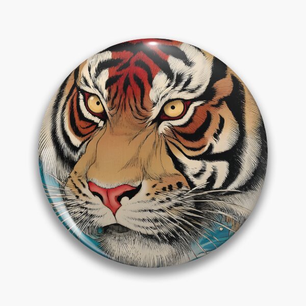 Item preview, Majestic Tiger Amidst Powerful Ocean Waves designed and sold by Artessie.