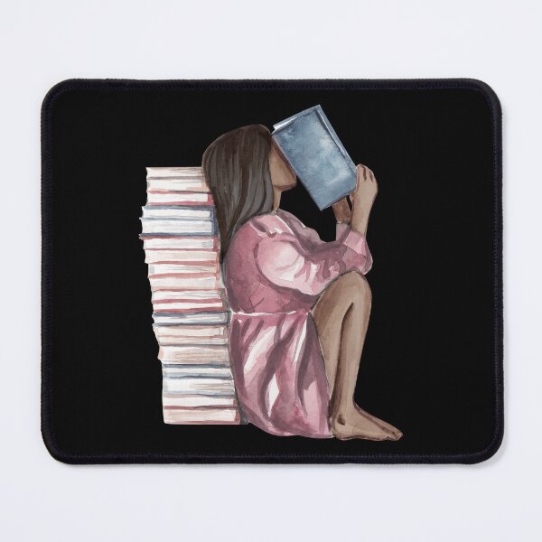 Item preview, girl reading designed and sold by itswallcraft.