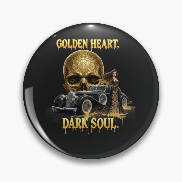 Item preview, Golden Heart, Dark Soul - Vintage Noir Luxury designed and sold by KawisStarr.