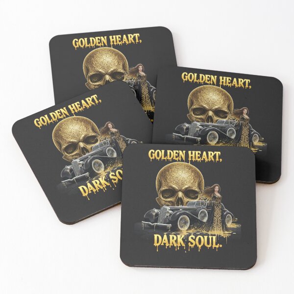 Item preview, Golden Heart, Dark Soul - Vintage Noir Luxury designed and sold by KawisStarr.