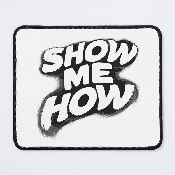 Item preview, Show Me How – Blurred Experimental Typography designed and sold by artcultreone.