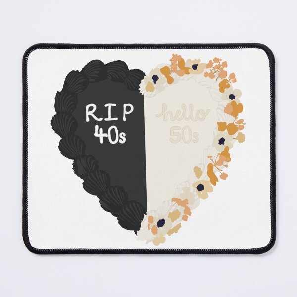Item preview, RIP 40s Hello 50s Birthday Cake designed and sold by FreeOrca.