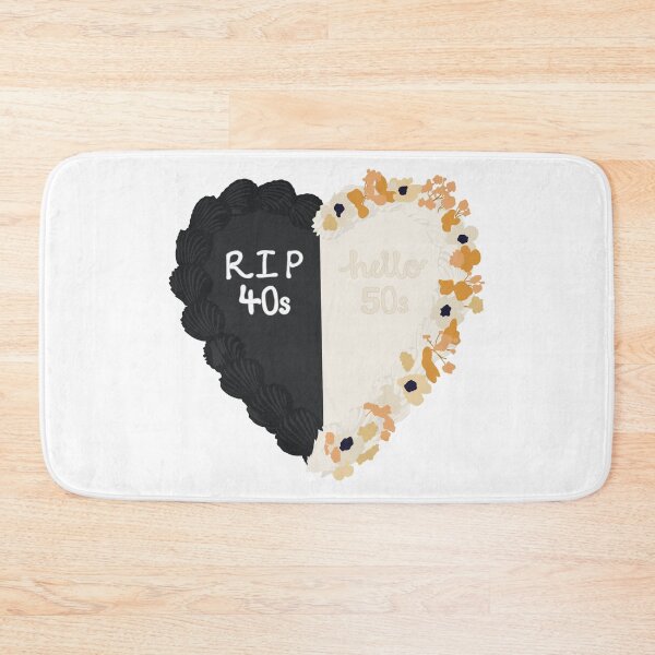 Item preview, RIP 40s Hello 50s Birthday Cake designed and sold by FreeOrca.