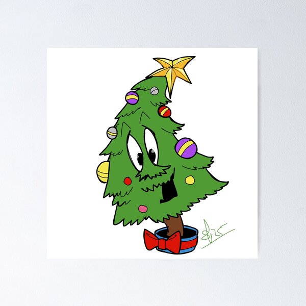 Item preview, Cartoon christmas tree designed and sold by Pittstop.