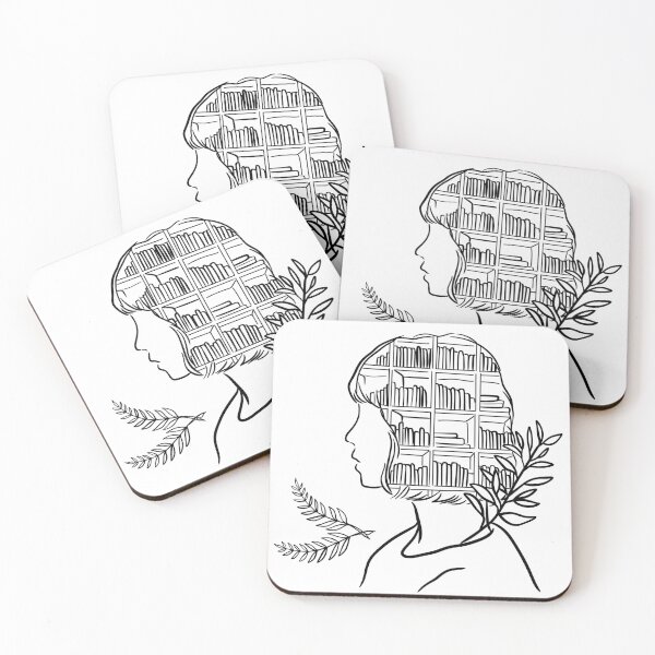 Item preview, aesthetic girl reading designed and sold by itswallcraft.