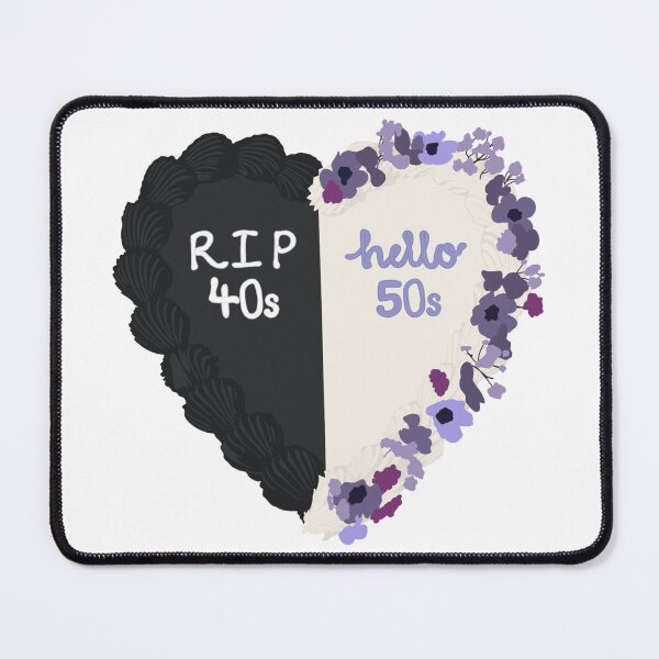 Item preview, RIP 40s Hello 50s Birthday Cake designed and sold by FreeOrca.