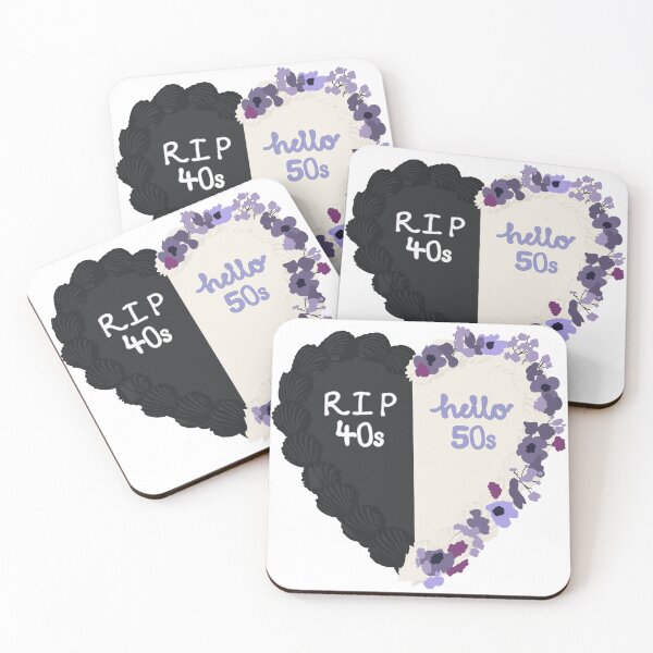 Item preview, RIP 40s Hello 50s Birthday Cake designed and sold by FreeOrca.