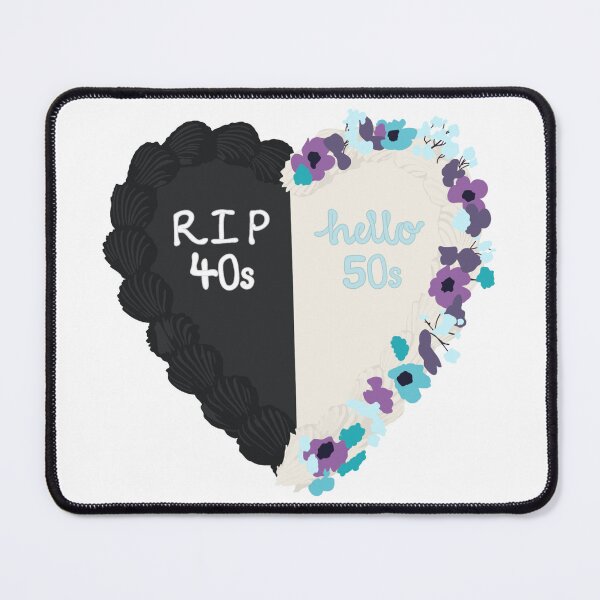 Item preview, RIP 40s Hello 50s Birthday Cake designed and sold by FreeOrca.