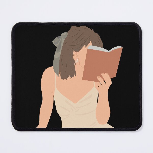 Item preview, cute girl reading designed and sold by itswallcraft.