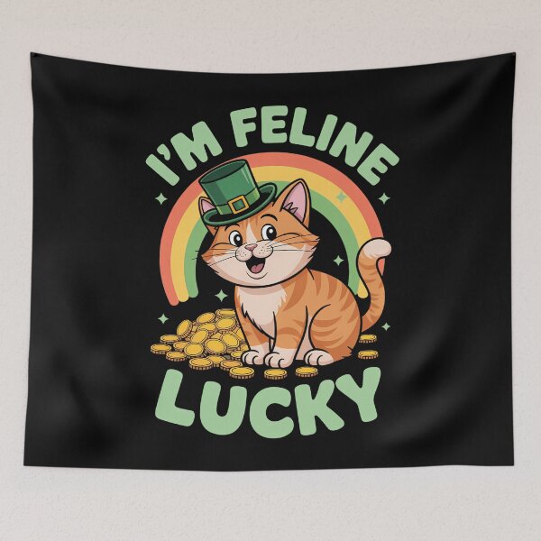 Item preview, St. Patricks Day Funny Leprechaun Irish Cat designed and sold by sterabamineh.