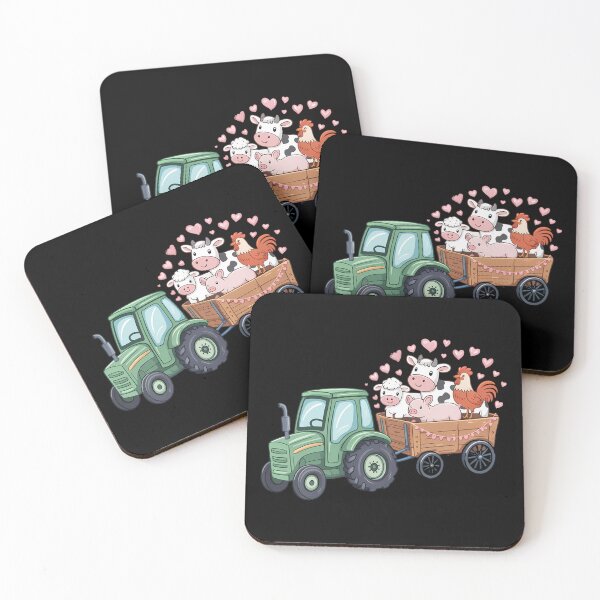 Item preview, Tractor Valentine Farmer Farm Animal Western Country designed and sold by sterabamineh.