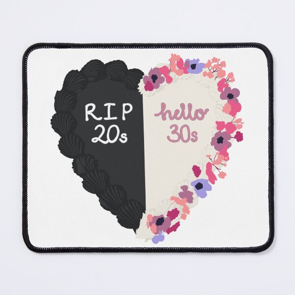 Item preview, RIP 20s Hello 30s Birthday Cake designed and sold by FreeOrca.