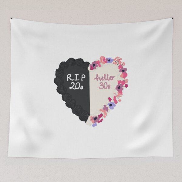 Item preview, RIP 20s Hello 30s Birthday Cake designed and sold by FreeOrca.