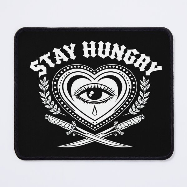 Item preview, Gothic Eye Heart – Stay Hungry Swords & Laurel Tattoo Style Motivational Art for Apparel & Decor designed and sold by Bright Nest Studio.
