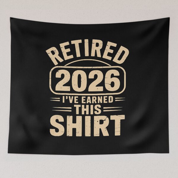 Item preview, retired - retirement - retirement gift - retired 2026 - retirement 2026 - out of office - permanent vacation - earned it designed and sold by JansenGS.