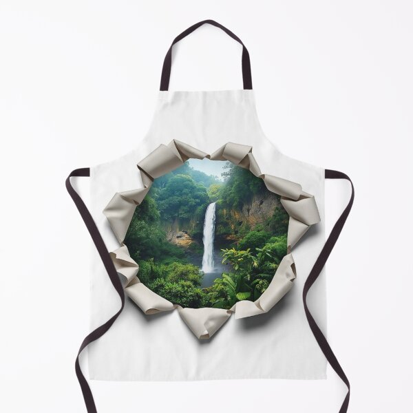 Item preview, Tropical Waterfall Design with Realistic Tear Effect designed and sold by Wonderful Designs.