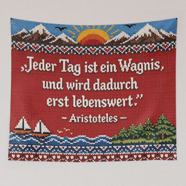 Item preview, Every day is a risk, Aristotle quote designed and sold by Mauswohn.