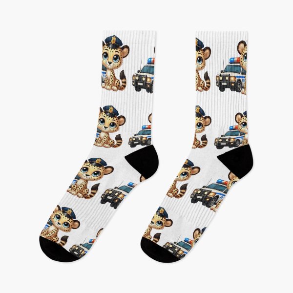 Item preview, Cute Police Cheetah Officer Kids Design designed and sold by LunaPixelStudio.