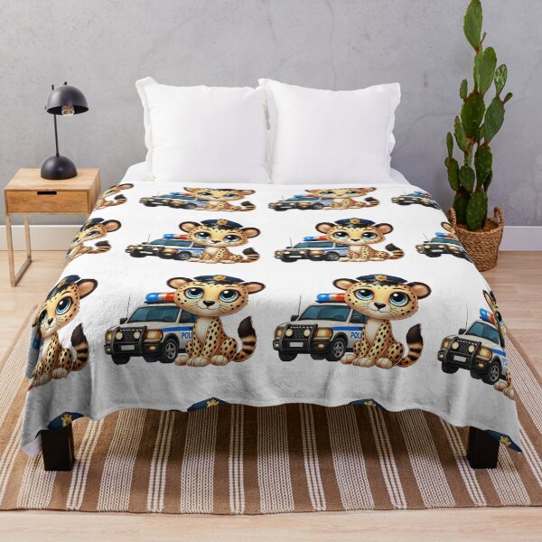 Item preview, Cute Police Cheetah Officer Kids Design designed and sold by LunaPixelStudio.