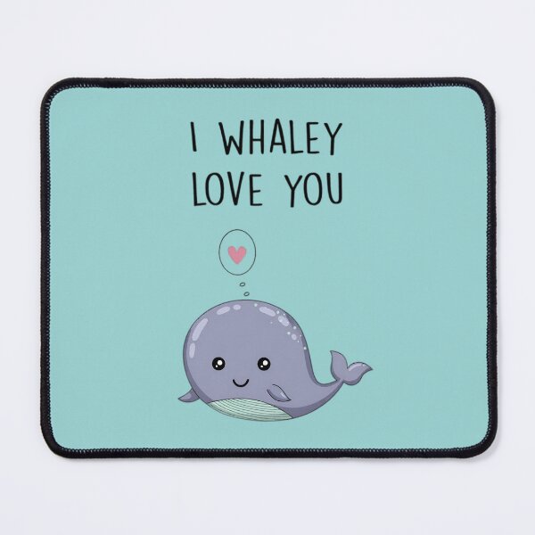 Item preview, I Very (Whaley) Love You – Cute Whale Pun Illustration designed and sold by Rangmanch.