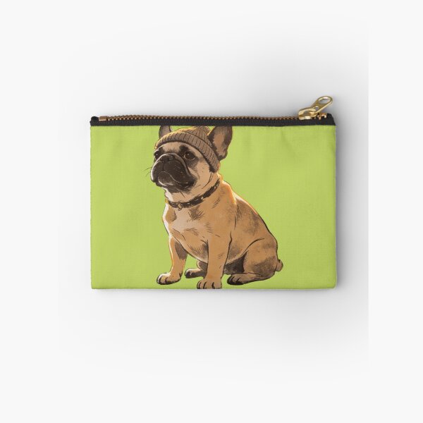 Item preview, Hipster French Bulldog Beanie Art | Vintage Cozy Dog Illustration designed and sold by Cherrydora.