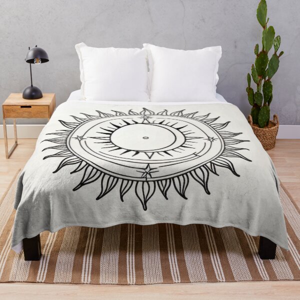 Item preview, Sun and Moon Line Art Symbol | Minimal Celestial Sacred Geometry Design designed and sold by Visualynx.