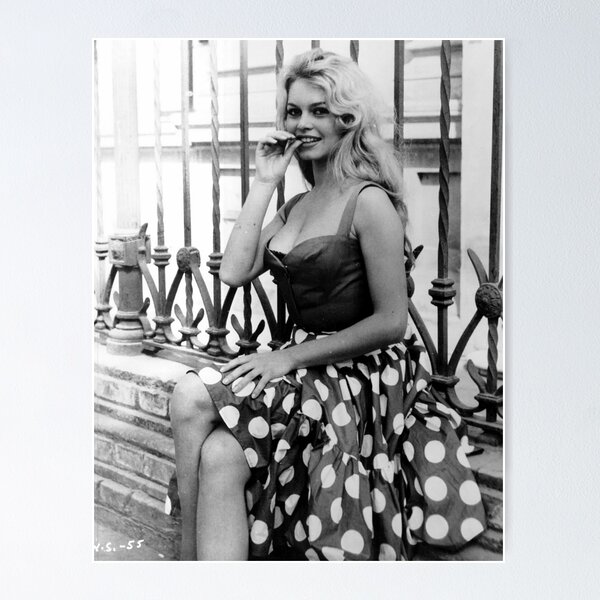 IWVFJBAQ Poster Sur Toile Modèle Brigitte Bardot (11) - Décoration Pour