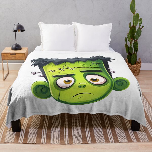 Item preview, Cute Frankenstein Monster Cartoon Illustration designed and sold by DesignArtist.ia.