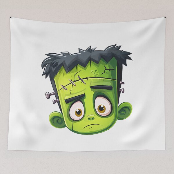 Item preview, Cute Frankenstein Monster Cartoon Illustration designed and sold by DesignArtist.ia.