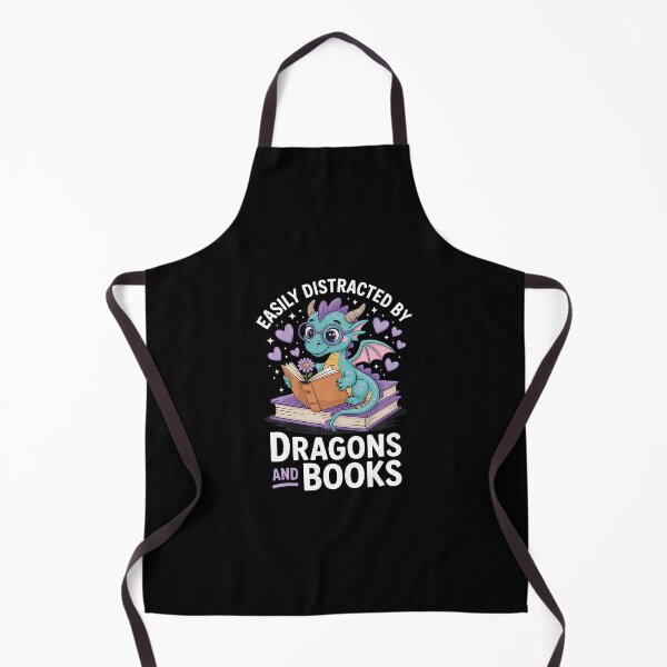 Item preview, Easily Distracted By Dragons And Books designed and sold by malhanasbih.