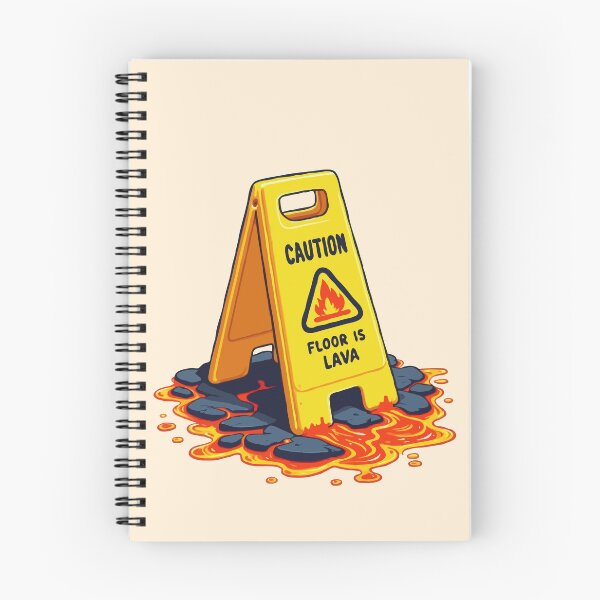 Item preview, Caution Floor Is Lava - Wet Floor Sign designed and sold by Gkinoki.