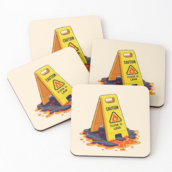 Item preview, Caution Floor Is Lava - Wet Floor Sign designed and sold by Gkinoki.