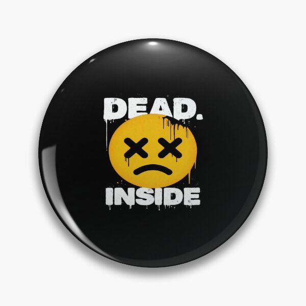 Item preview, Dead Inside Grunge Emoji – Sad Face Art for Dark Aesthetic Lovers, Goth Vibes & Emotional Expression designed and sold by Bright Nest Studio.