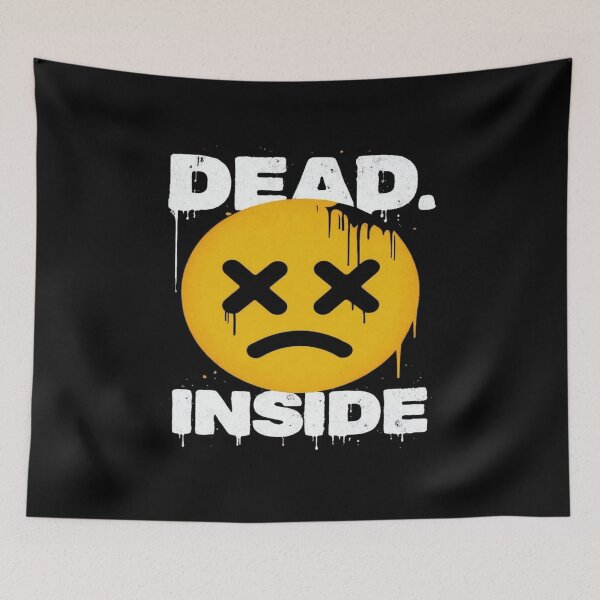 Item preview, Dead Inside Grunge Emoji – Sad Face Art for Dark Aesthetic Lovers, Goth Vibes & Emotional Expression designed and sold by Bright Nest Studio.