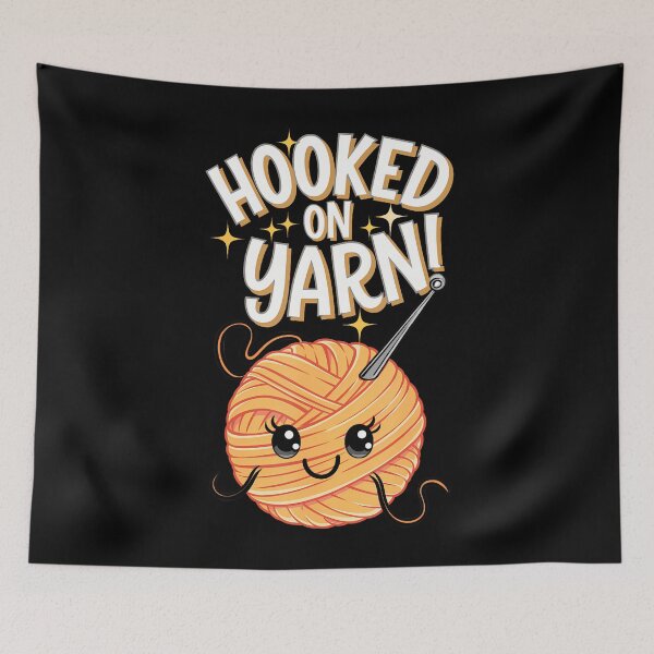 Item preview, Hooked On Yarn Crochet Hook Lovers designed and sold by malhanasbih.