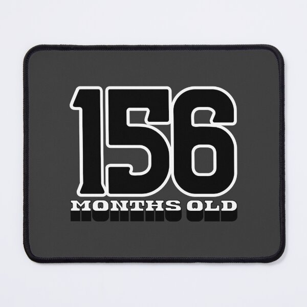 Item preview, 13 Years Old – 156 Months Old Bold Typography Birthday designed and sold by downUnderInk.