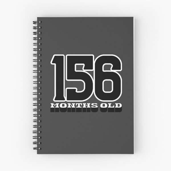 Item preview, 13 Years Old – 156 Months Old Bold Typography Birthday designed and sold by downUnderInk.