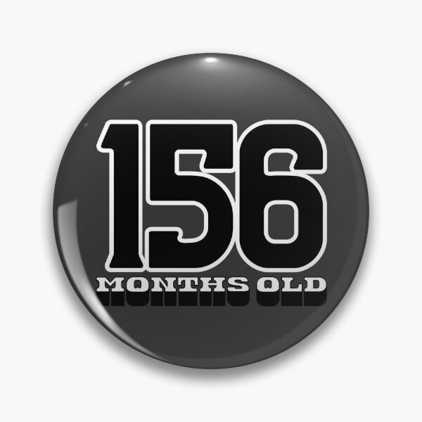 Item preview, 13 Years Old – 156 Months Old Bold Typography Birthday designed and sold by downUnderInk.