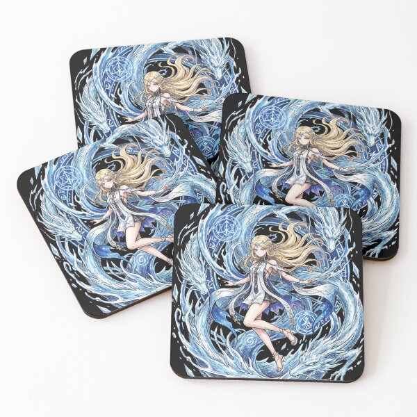 Item preview, Cartethyia Wuthering Waves WuWa Fleurdelys Blessed Maiden Aero Sword DPS Rinascita Martyred Maiden Double Form Fan Art Portrait Poster T-Shirt Sticker Gift designed and sold by Senpaiwaves.