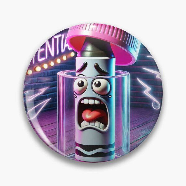 Item preview, CREATIVE POTENTIAL” — terrified marker trapped in a glass jar designed and sold by ComedyInkFactor.