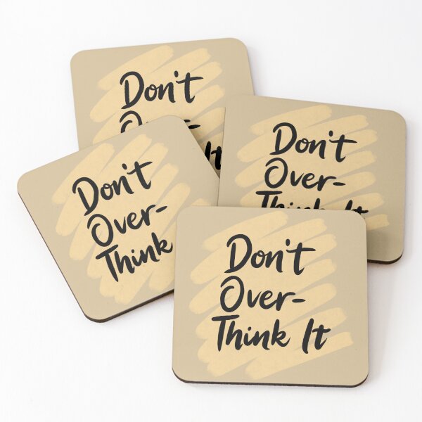 Item preview, Don’t Overthink It Quote | Minimal Motivational Typography Design designed and sold by MUKUND FASHION DESIGN.