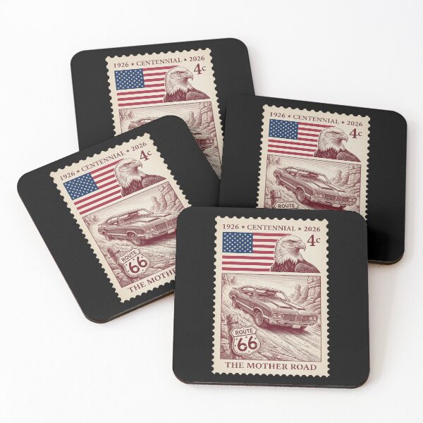 Item preview, Route 66 Centennial Off Road Rally - Vintage Muscle Car Stamp designed and sold by G350.
